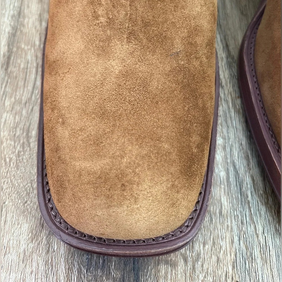 Loeffler Randall Suede Blakely Heeled Boots-Brown-Women’s size 9-Block Heel-NEW - Picture 9 of 13